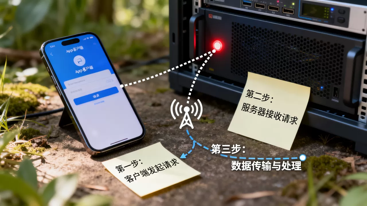 app客户端如何发请求到服务器地址,接口请求流程是什么? app客户端如何发请求到服务器地址,接口请求流程是什么?
