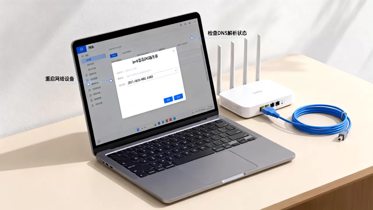 ipv6首选dns服务器如何设置,DNS解析失败怎么办? ipv6首选dns服务器如何设置,DNS解析失败怎么办?