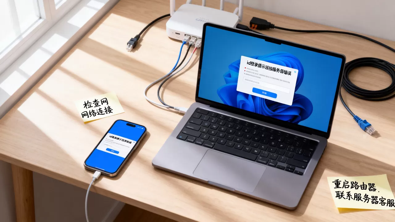 id登录提示连接服务器错误到底怎么办,是什么原因 id登录提示连接服务器错误到底怎么办,是什么原因
