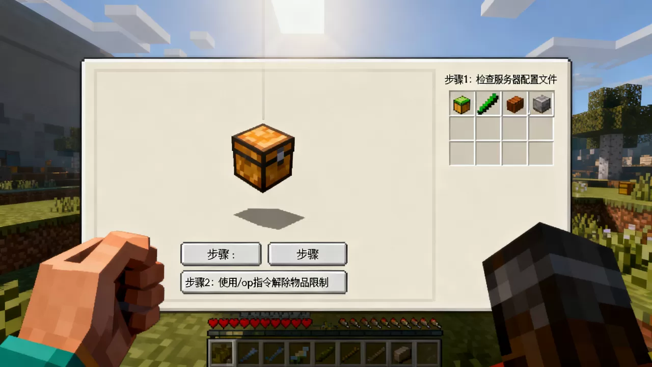我的世界服务器怎么放被ban物品?,无法放置怎么办 我的世界服务器怎么放被ban物品?,无法放置怎么办
