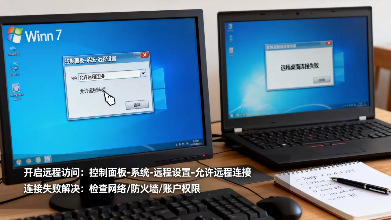 win7如何开启服务器远程访问?,远程桌面连接失败怎么解决? win7如何开启服务器远程访问?,远程桌面连接失败怎么解决?