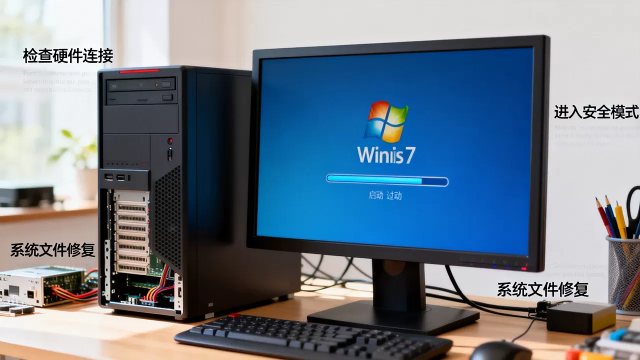 win7服务器正在启动怎么办,启动卡住什么原因 win7服务器正在启动怎么办,启动卡住什么原因