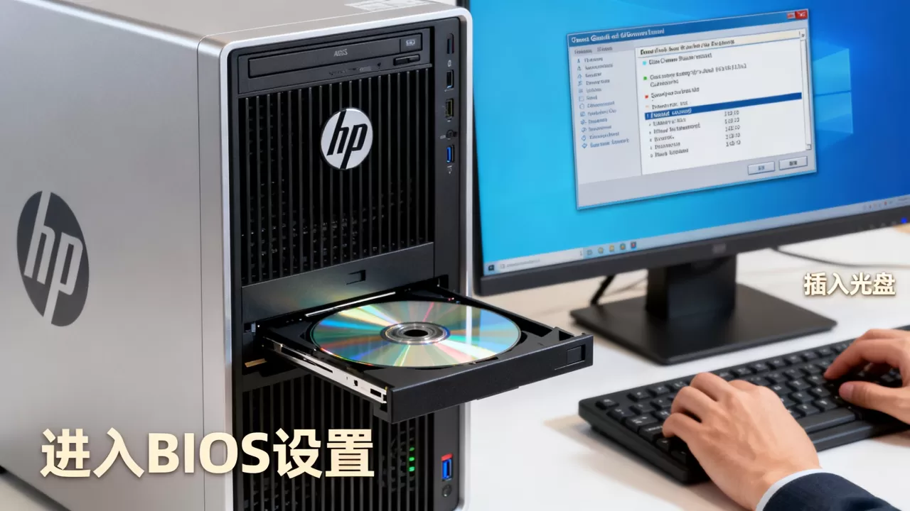 HP服务器光盘启动失败如何解决, 开机引导项设置方法 HP服务器光盘启动失败如何解决, 开机引导项设置方法