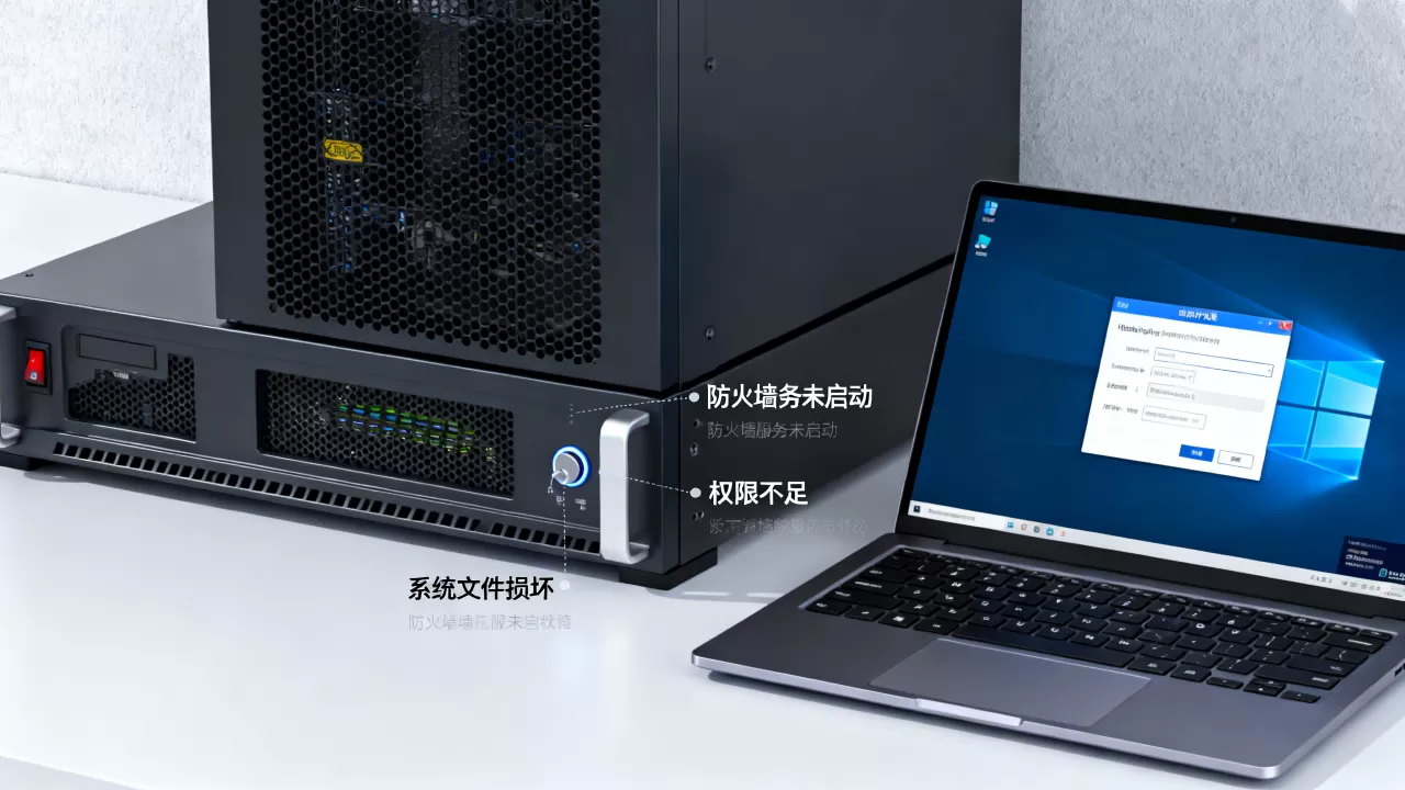 服务器Windows防火墙打不开是什么原因,怎么解决? 服务器Windows防火墙打不开是什么原因,怎么解决?