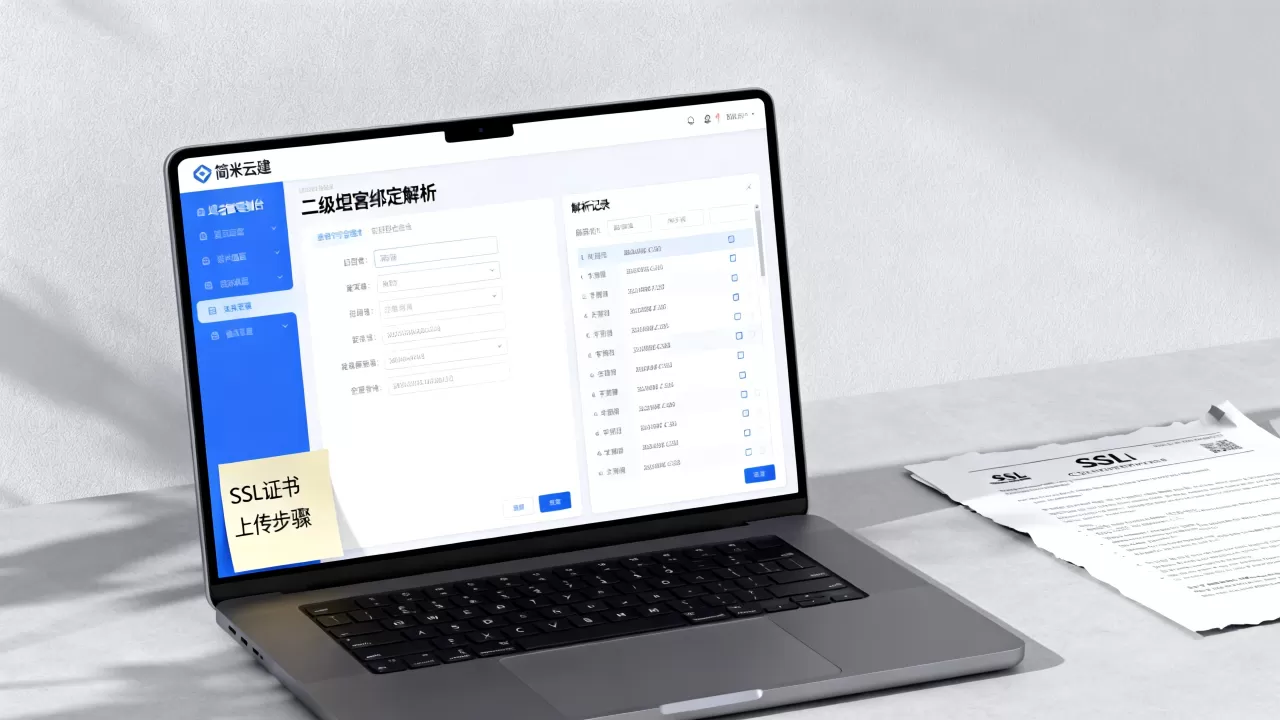 简米云建二级域名网站如何绑定解析并设置SSL?,SSL怎么配置 简米云建二级域名网站如何绑定解析并设置SSL?,SSL怎么配置