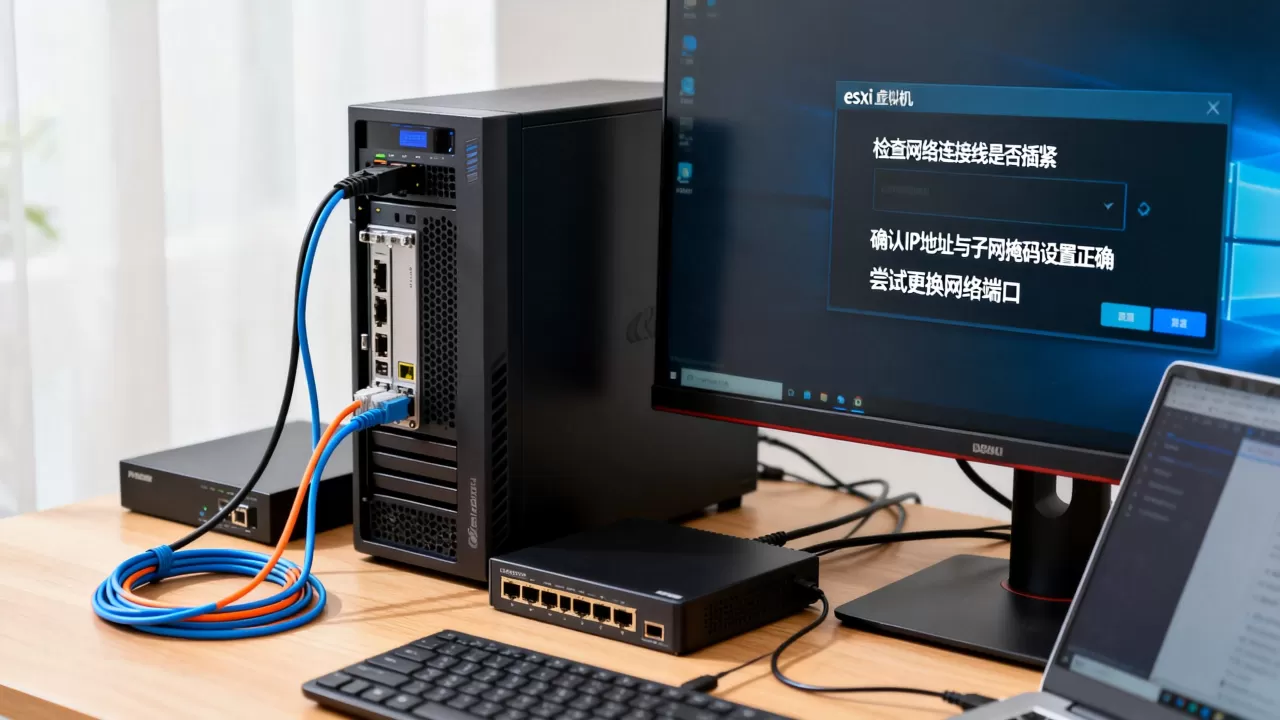 安装esxi虚拟机时,如何解决网络连接不上的问题?,怎么办 安装esxi虚拟机时,如何解决网络连接不上的问题?,怎么办