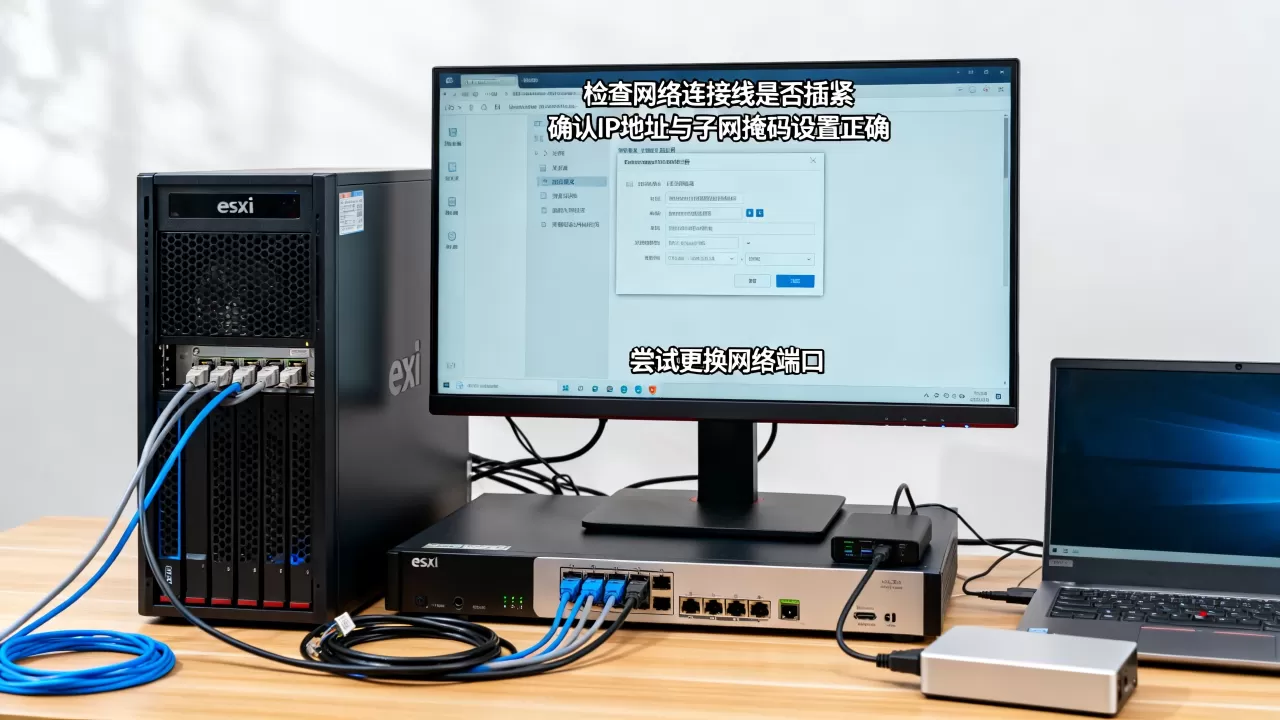 安装esxi虚拟机时,如何解决网络连接不上的问题?,怎么办 安装esxi虚拟机时,如何解决网络连接不上的问题?,怎么办