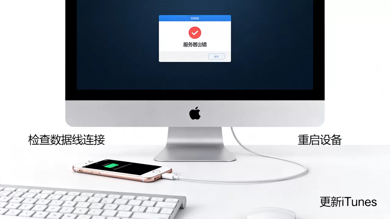 iPhone6连接电脑为何服务器出错,怎么解决? iPhone6连接电脑为何服务器出错,怎么解决?