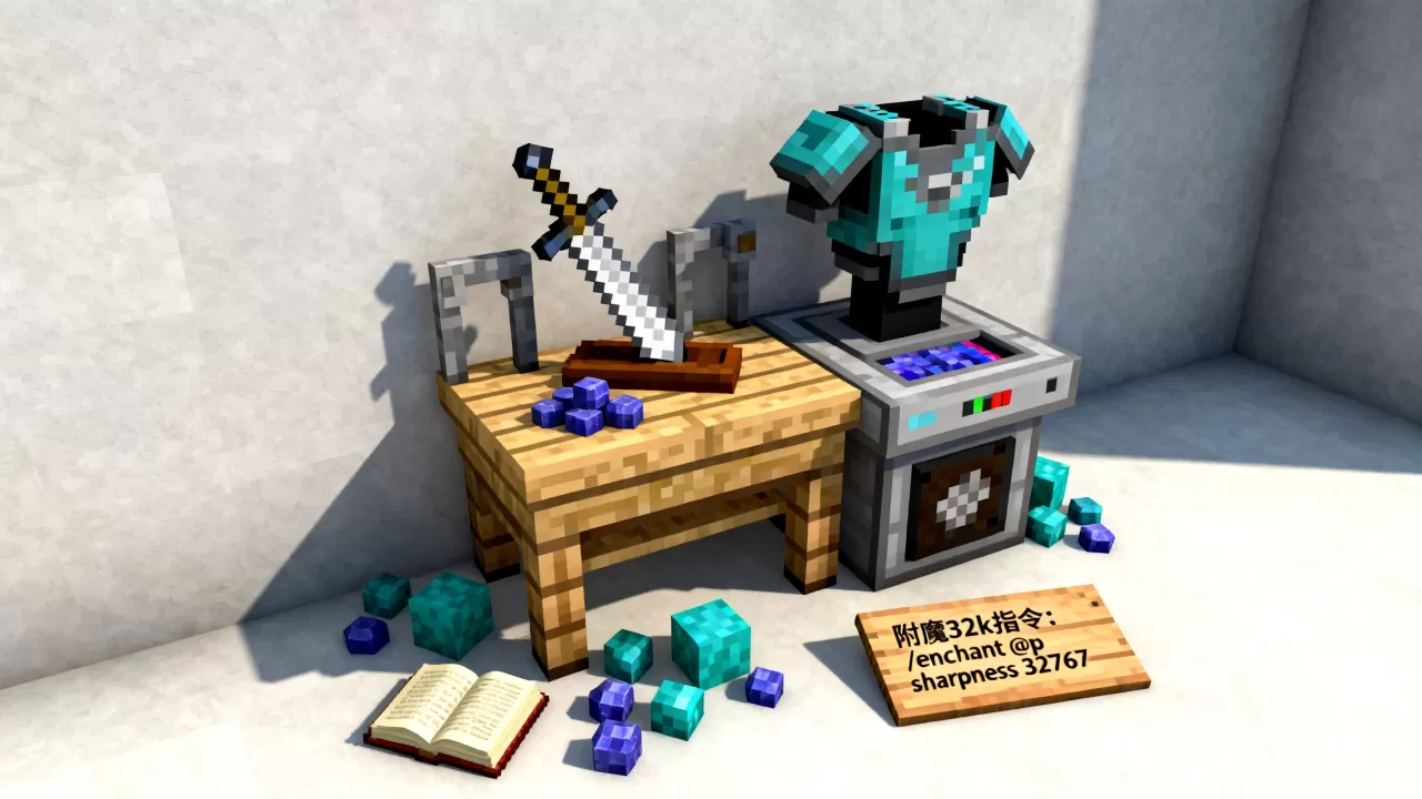 网易我的世界服务器怎么附魔32k,附魔指令有哪些? 网易我的世界服务器怎么附魔32k,附魔指令有哪些?