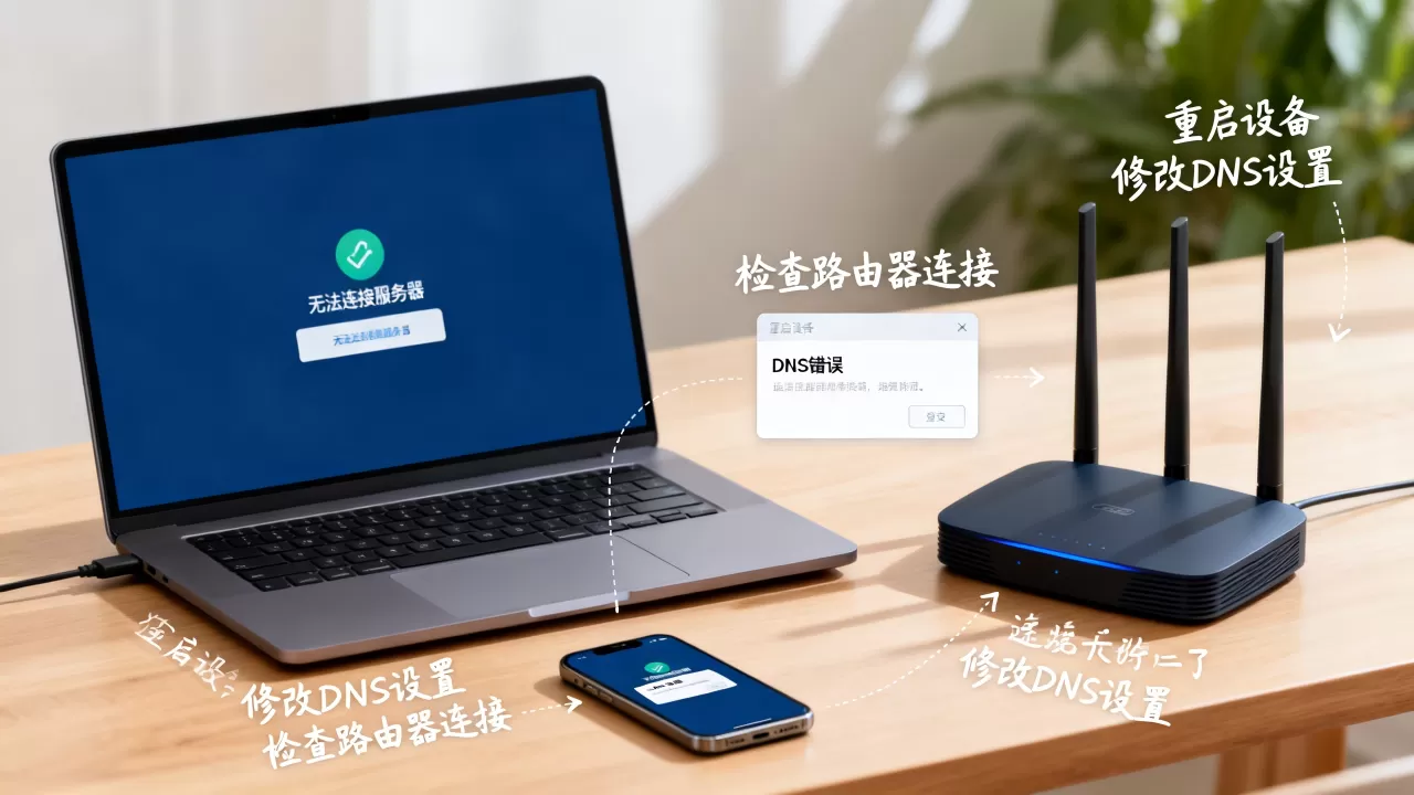 连接WiFi找不到服务器DNS错误怎么解决?,DNS错误修复有哪些方法 连接WiFi找不到服务器DNS错误怎么解决?,DNS错误修复有哪些方法