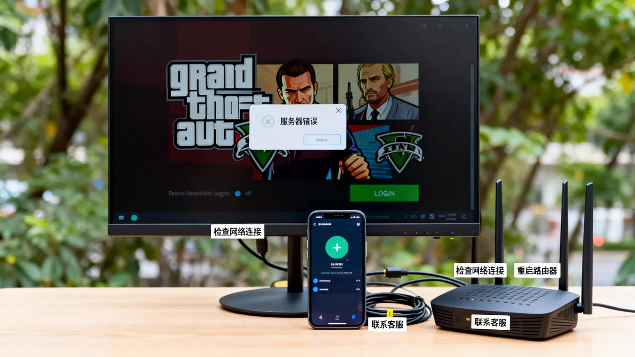 GTA5登录时服务器错误怎么解决,是什么原因 GTA5登录时服务器错误怎么解决,是什么原因