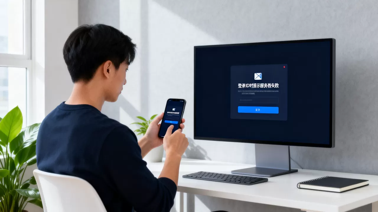 登录ID时提示服务器失败怎么回事,怎么解决? 登录ID时提示服务器失败怎么回事,怎么解决?