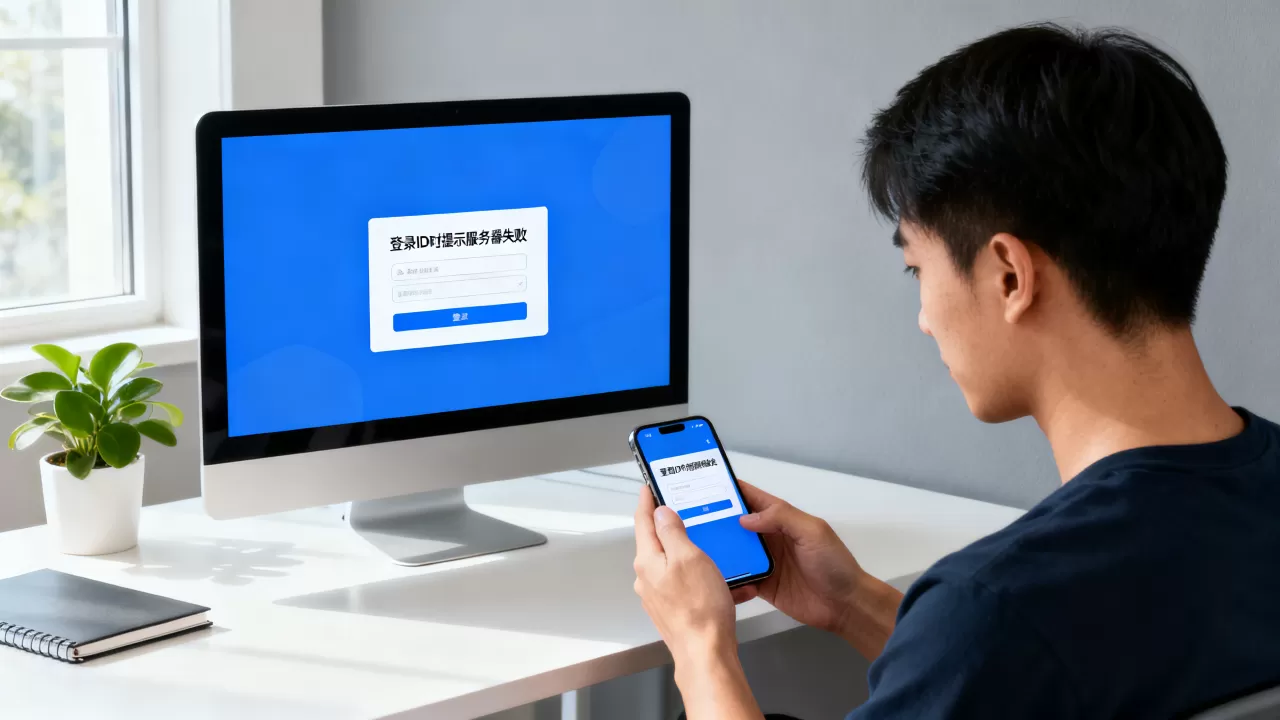 登录ID时提示服务器失败怎么回事,怎么解决? 登录ID时提示服务器失败怎么回事,怎么解决?