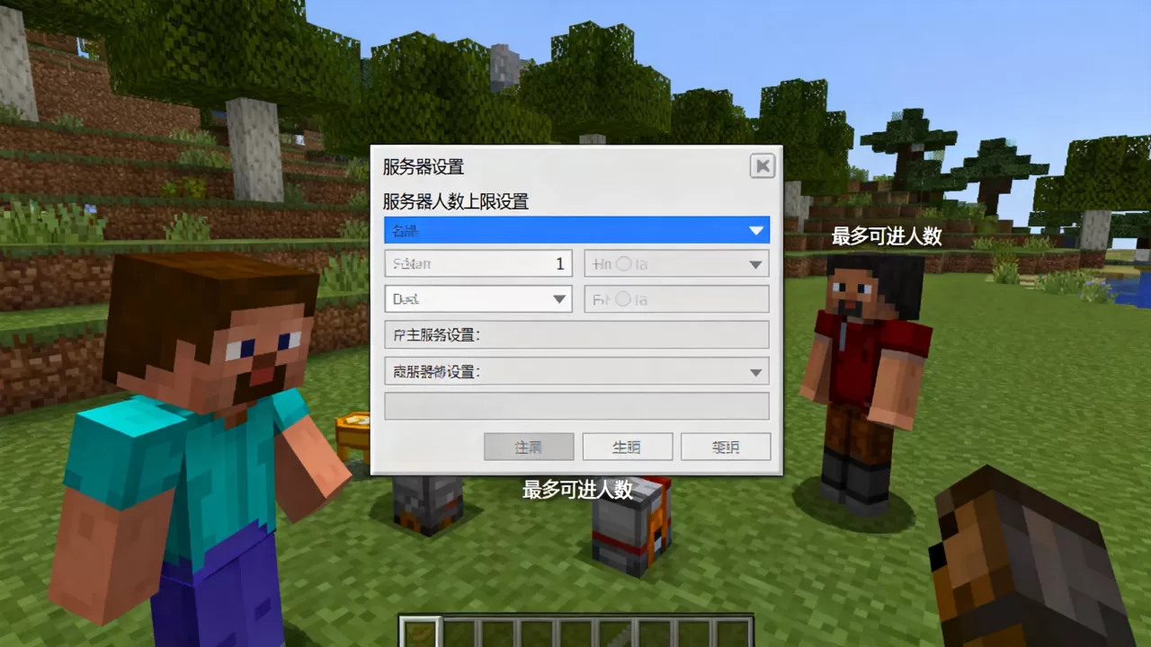 我的世界服务器最多能进多少人?,人数上限怎么设置? 我的世界服务器最多能进多少人?,人数上限怎么设置?