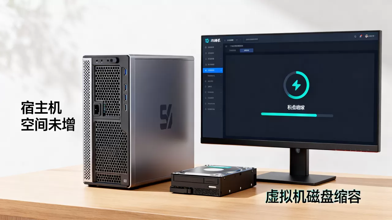 虚拟机空间释放后,空间真的回到宿主机了吗?虚拟机磁盘缩容后宿主机空间未增怎么办 虚拟机空间释放后,空间真的回到宿主机了吗?虚拟机磁盘缩容后宿主机空间未增怎么办