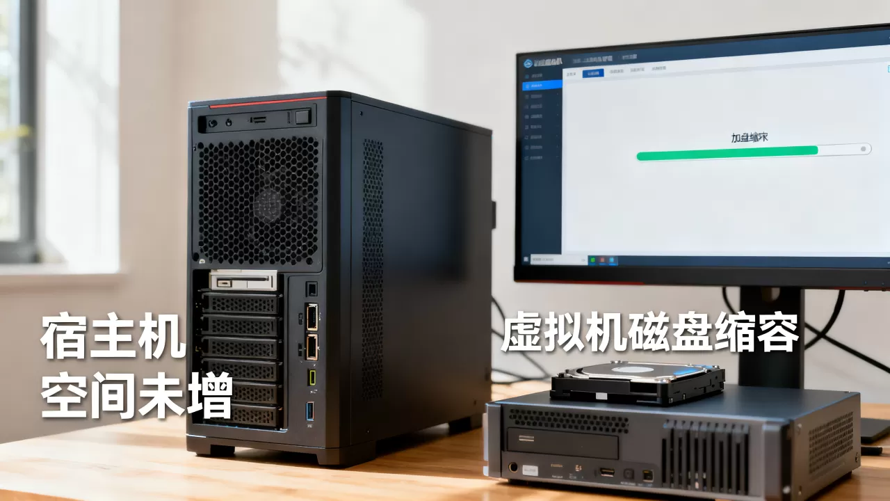 虚拟机空间释放后,空间真的回到宿主机了吗?虚拟机磁盘缩容后宿主机空间未增怎么办 虚拟机空间释放后,空间真的回到宿主机了吗?虚拟机磁盘缩容后宿主机空间未增怎么办