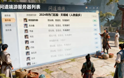 问道端游有哪些服务器？,哪个区人最多？