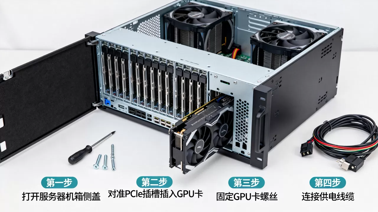 2U8卡服务器GPU卡怎么安装?,安装步骤有哪些? 2U8卡服务器GPU卡怎么安装?,安装步骤有哪些?
