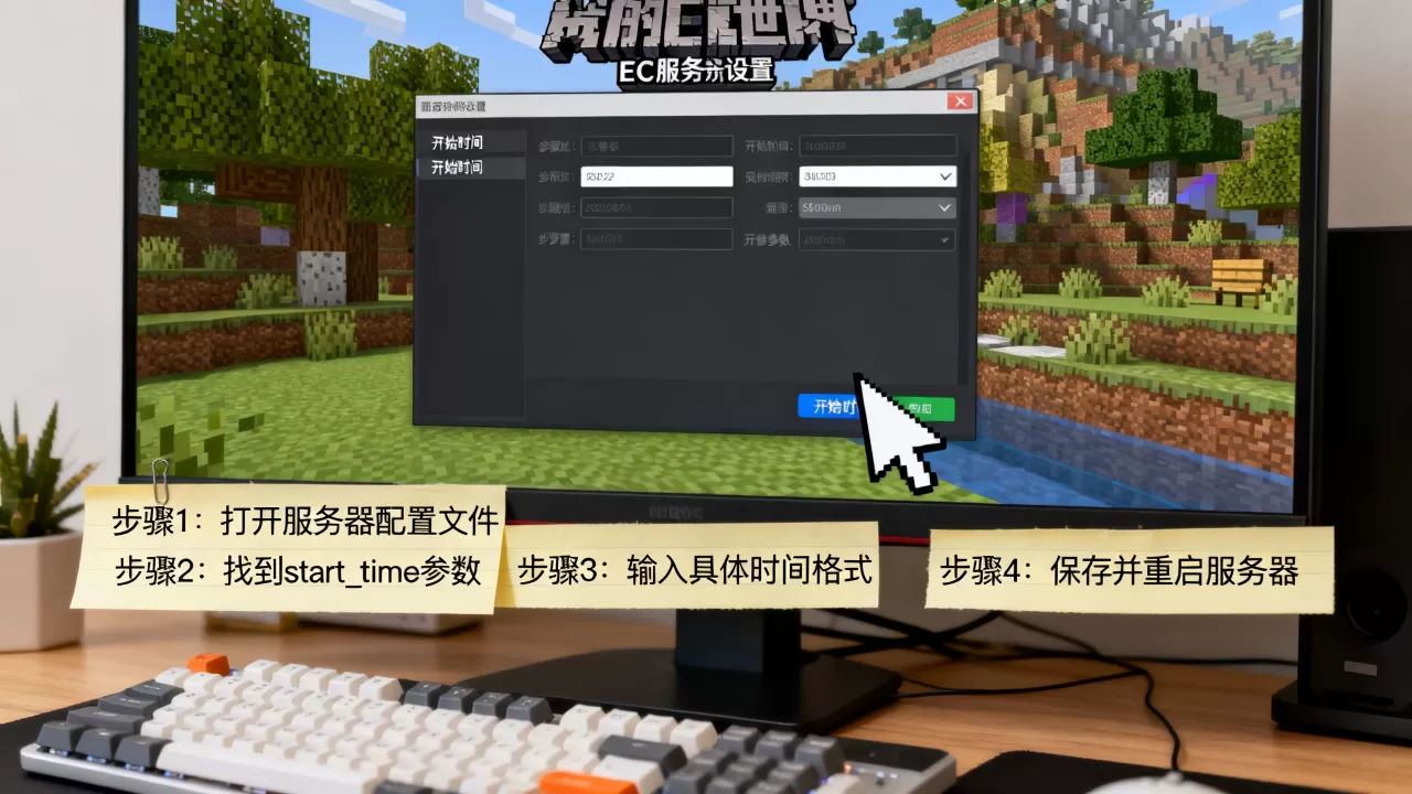 我的世界ec服务器怎么加开始时间,具体步骤是什么? 我的世界ec服务器怎么加开始时间,具体步骤是什么?