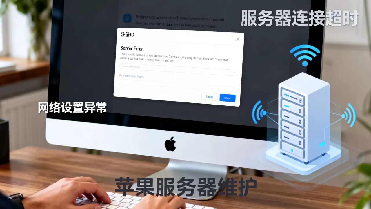 苹果电脑注册ID时服务器出错怎么办,原因有哪些? 苹果电脑注册ID时服务器出错怎么办,原因有哪些?