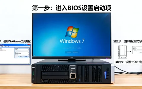 给服务器装w7系统怎么分区，分区步骤怎么操作？