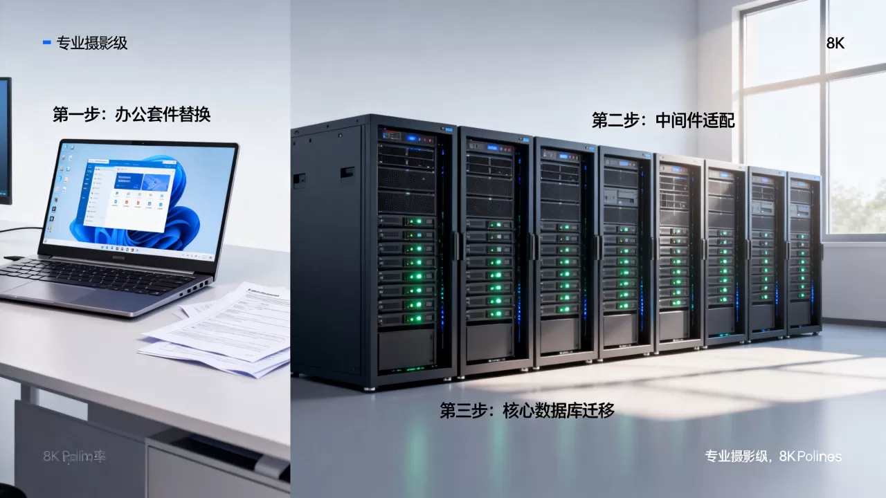 国产化从办公套件到核心数据库如何推进,最佳顺序是什么? 国产化从办公套件到核心数据库如何推进,最佳顺序是什么?