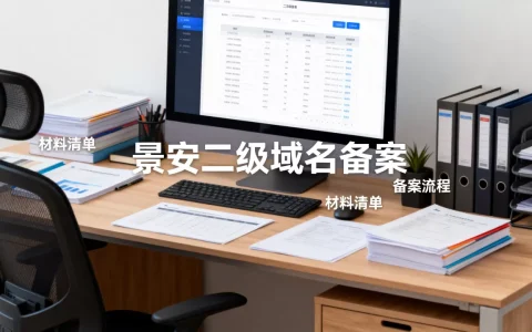 景安备案的二级域名怎么操作？需要准备哪些材料？域名备案流程及注意事项