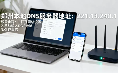 郑州本地DNS服务器地址是多少？怎样设置更稳定？