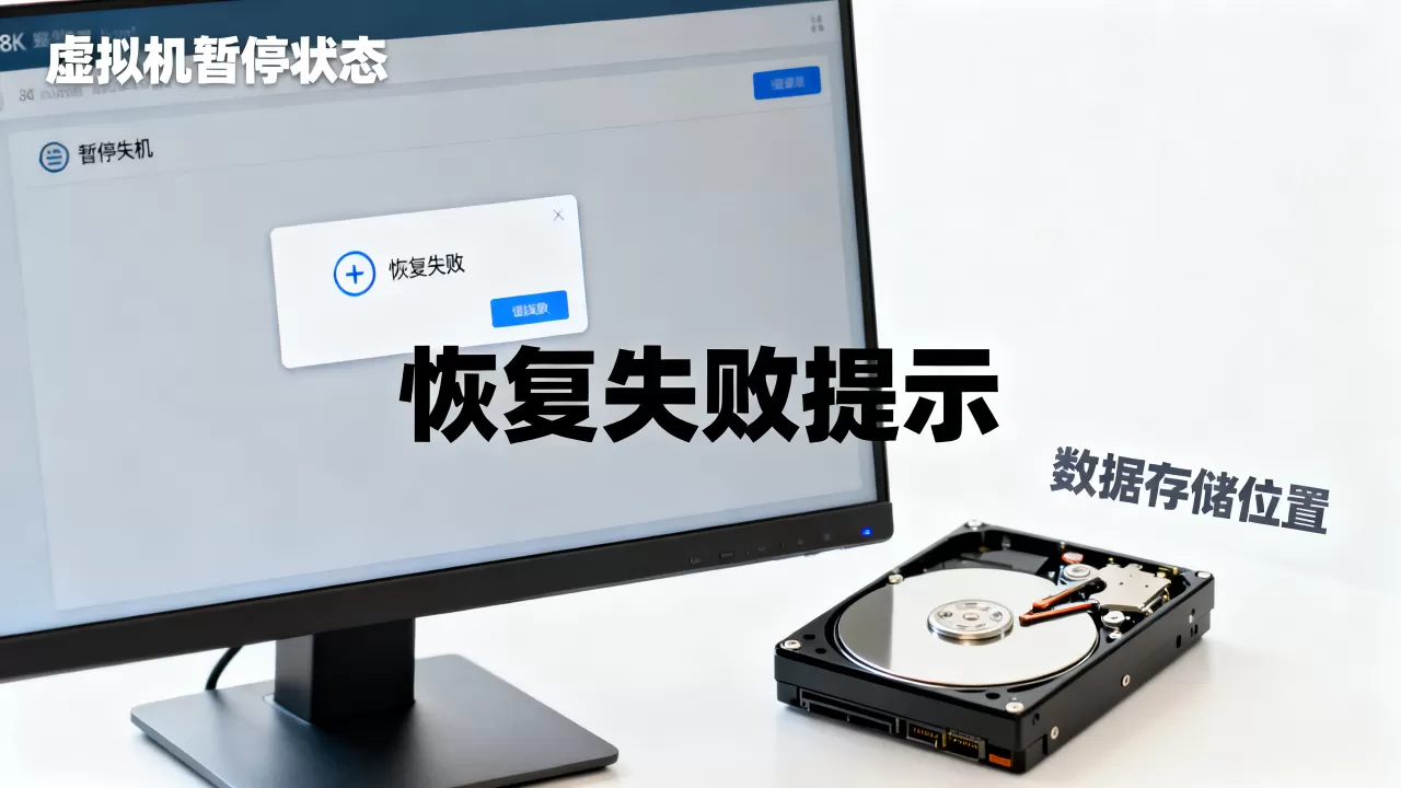 虚拟机取消暂停无法启动怎么办,暂停恢复失败数据会丢失吗? 虚拟机取消暂停无法启动怎么办,暂停恢复失败数据会丢失吗?