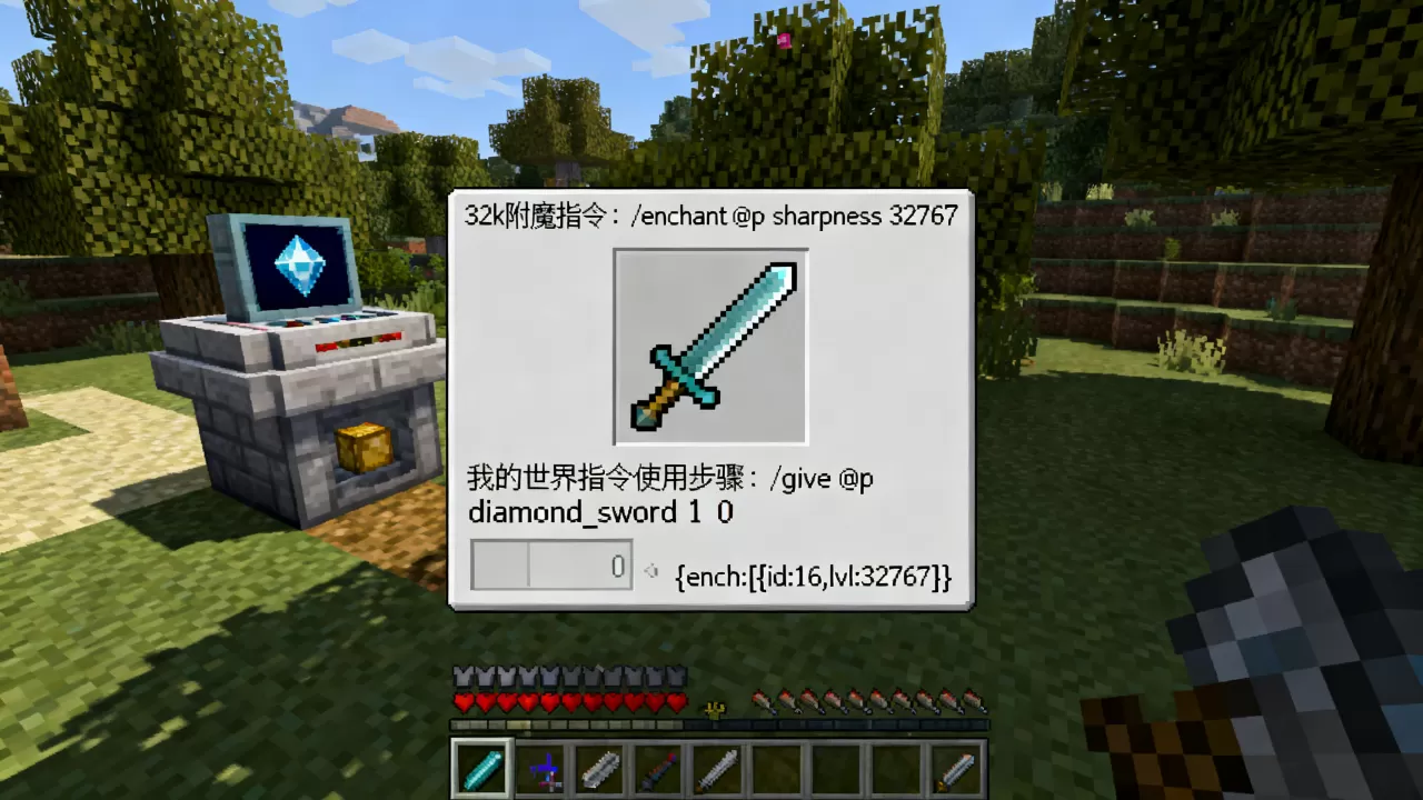 32k附魔指令服务器怎么弄,我的世界指令怎么用 32k附魔指令服务器怎么弄,我的世界指令怎么用
