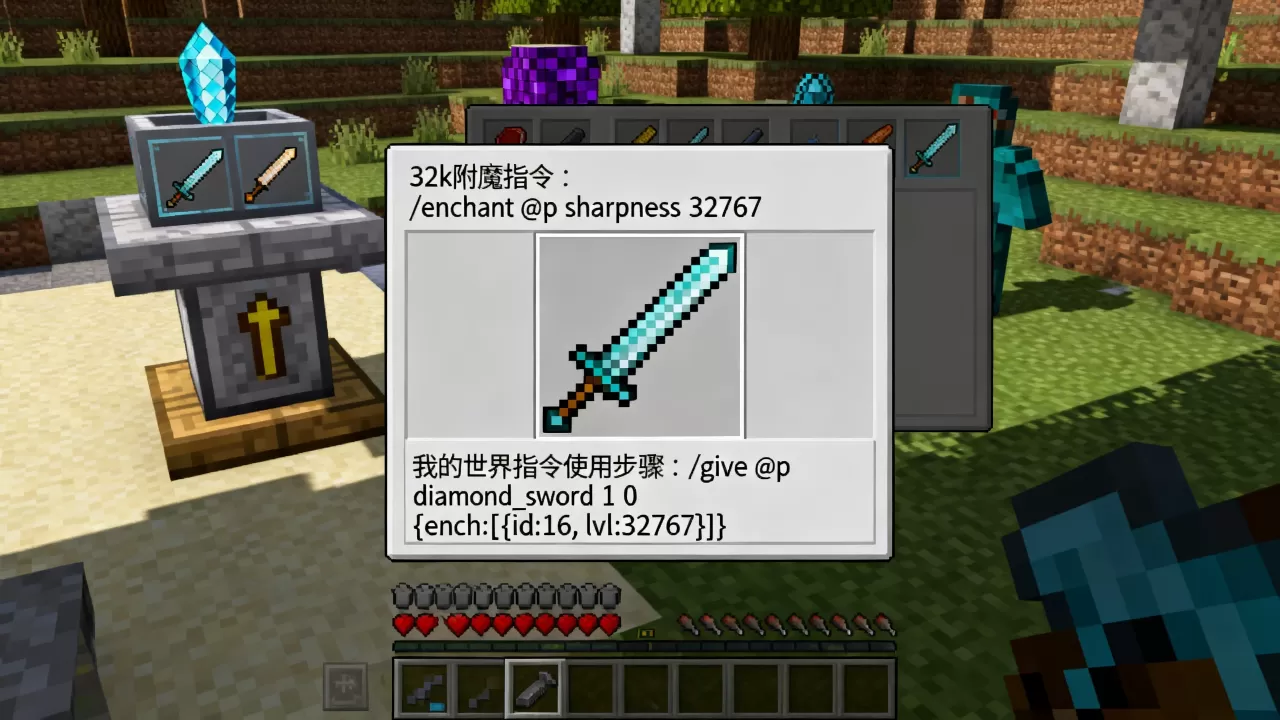 32k附魔指令服务器怎么弄,我的世界指令怎么用 32k附魔指令服务器怎么弄,我的世界指令怎么用