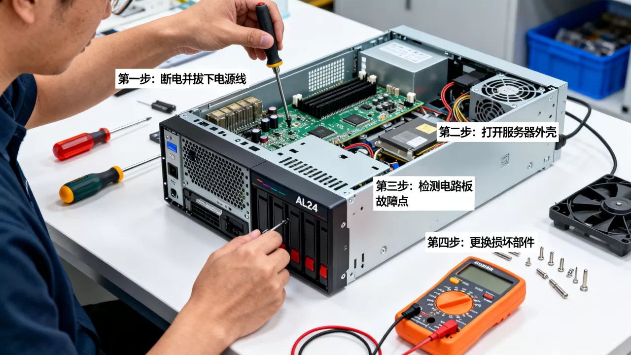 三菱服务器AL24故障如何维修,维修步骤是什么? 三菱服务器AL24故障如何维修,维修步骤是什么?