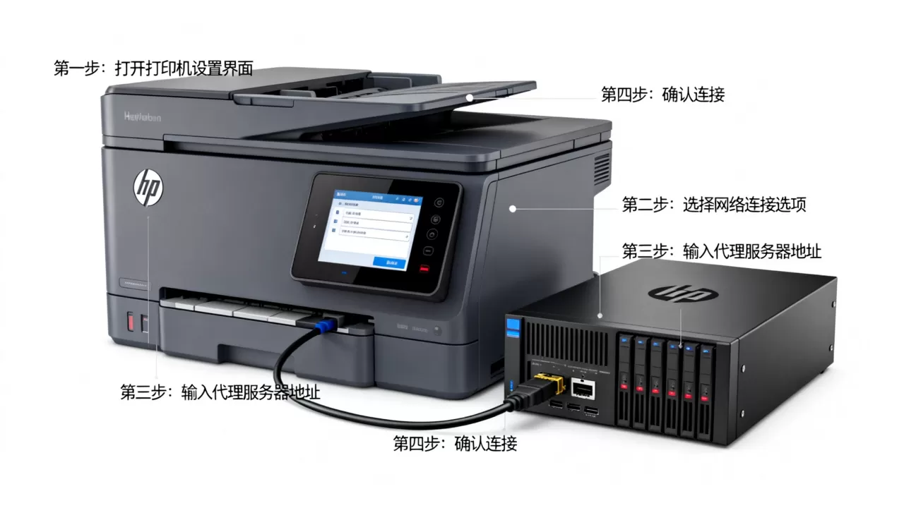 惠普打印机代理服务器怎么连接网络,详细步骤是什么? 惠普打印机代理服务器怎么连接网络,详细步骤是什么?