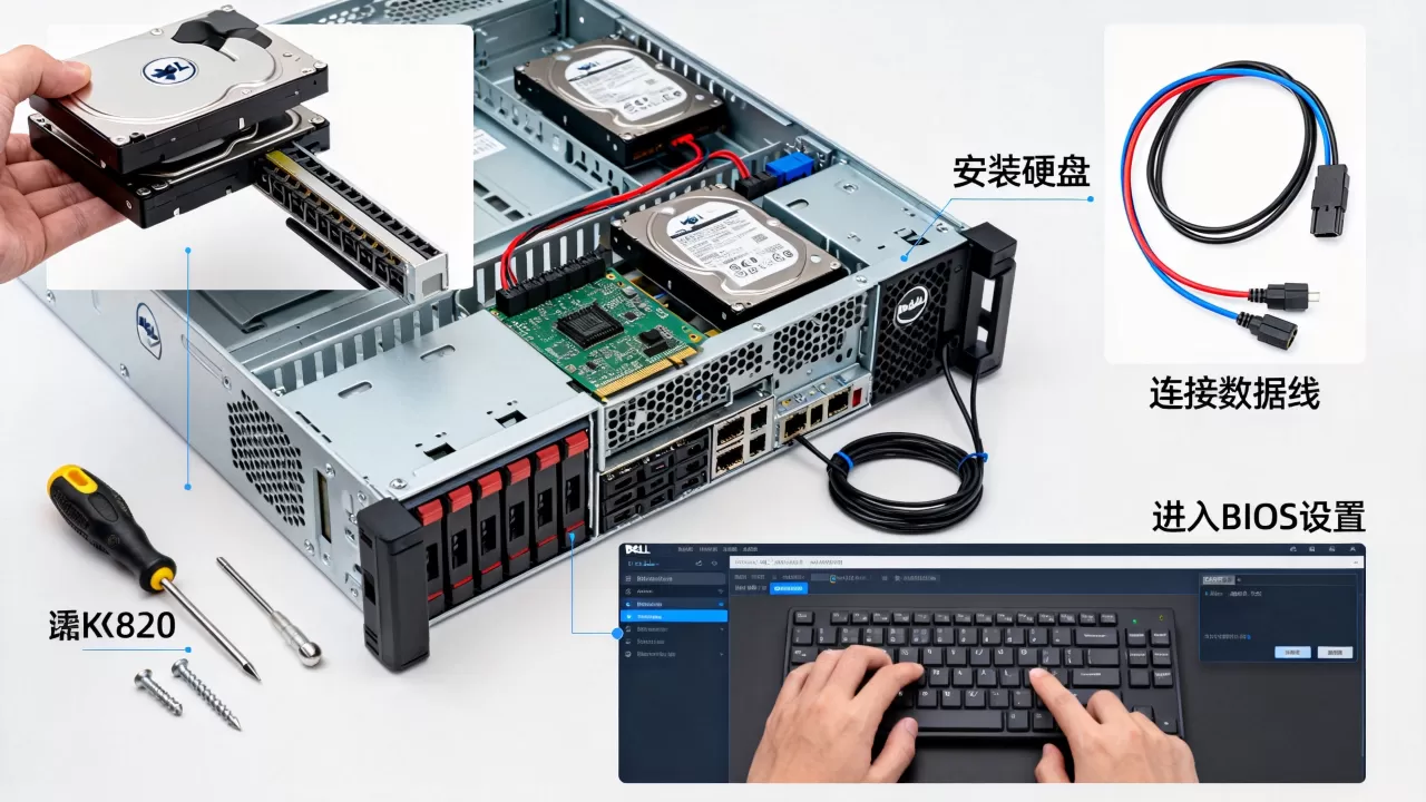 戴尔服务器r820怎么做raid1,配置raid1详细步骤? 戴尔服务器r820怎么做raid1,配置raid1详细步骤?