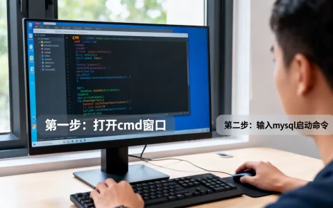 怎么在cmd中打开mysql数据库服务器，启动步骤是什么？