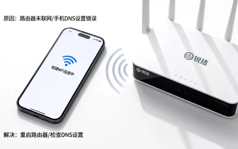 锐捷wifi手机连不上服务器是什么原因，怎么解决？