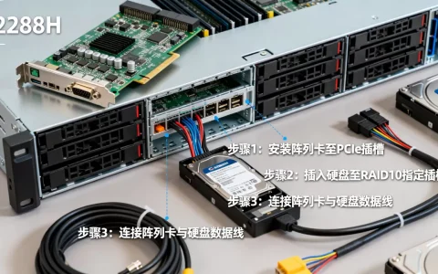 2288h服务器raid10怎么做，详细步骤是什么？