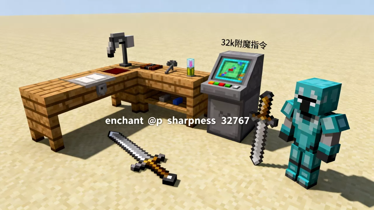 我的世界服务器怎么附魔32k,附魔指令大全 我的世界服务器怎么附魔32k,附魔指令大全