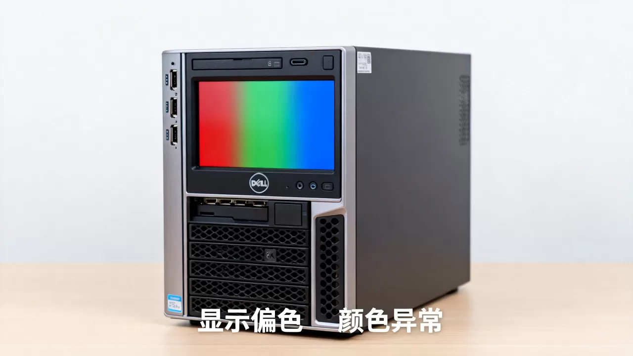 戴尔服务器开机颜色不正常怎么办,显示偏色是什么原因 戴尔服务器开机颜色不正常怎么办,显示偏色是什么原因