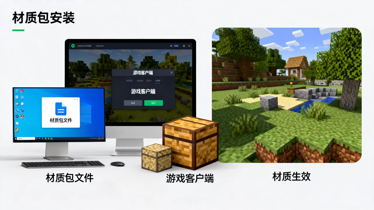 我的世界中国版PC服务器怎么加材质,材质包安装方法详解 我的世界中国版PC服务器怎么加材质,材质包安装方法详解