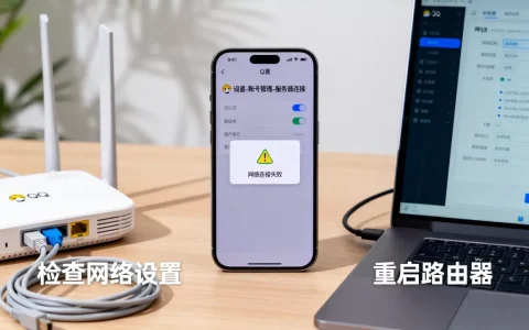 怎么设置QQ软件连接服务器？,网络连接失败怎么办？