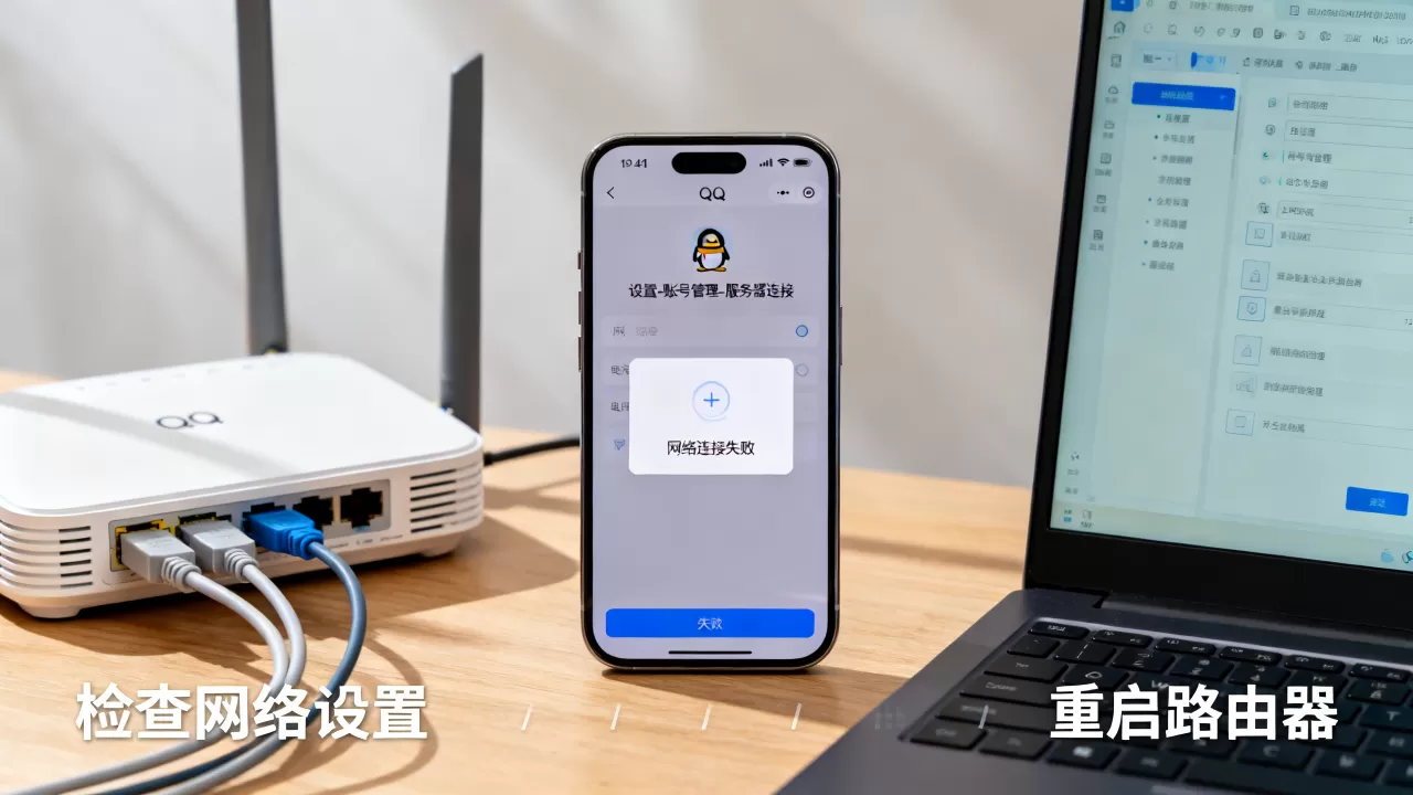 怎么设置QQ软件连接服务器?,网络连接失败怎么办? 怎么设置QQ软件连接服务器?,网络连接失败怎么办?