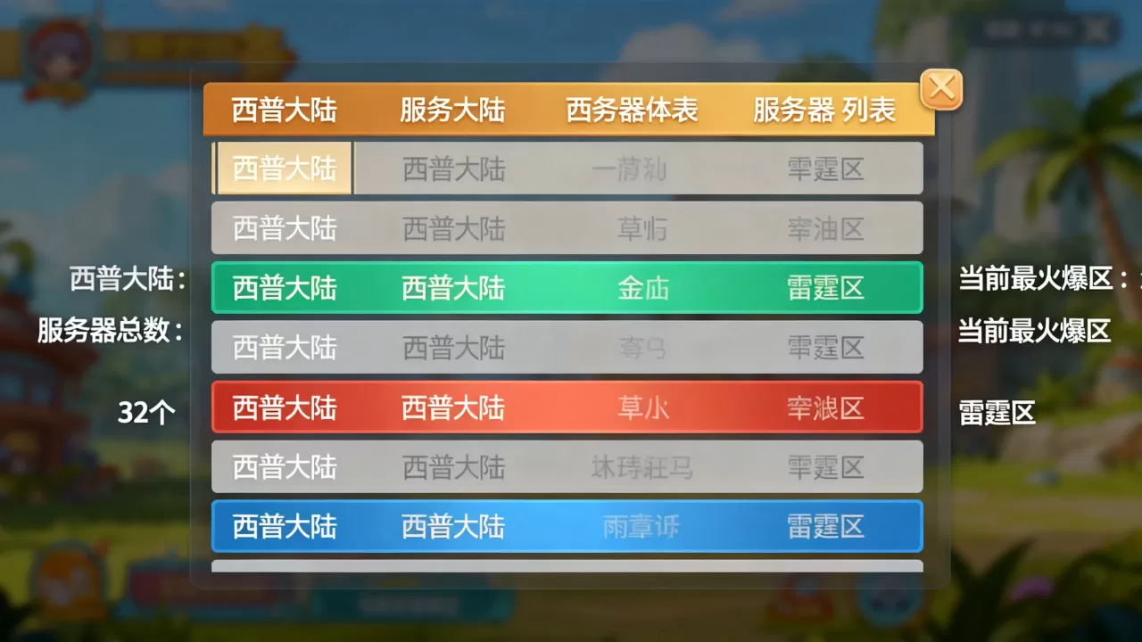 西普大陆有多少个服务器?,哪个区最火爆 西普大陆有多少个服务器?,哪个区最火爆