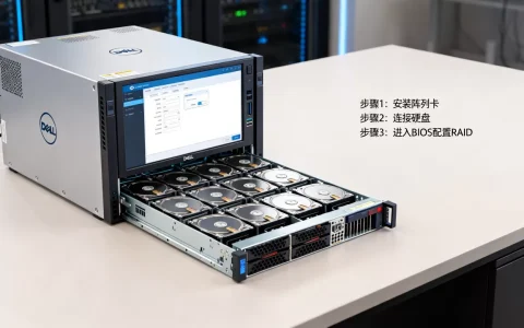 戴尔服务器无阵列卡怎么做RAID？，怎么配置？