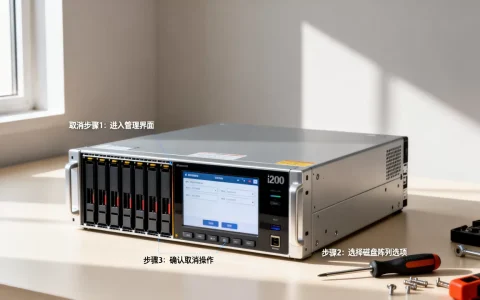 i200服务器磁盘阵列如何取消，磁盘阵列取消方法是什么？