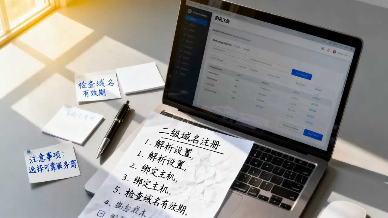 二级域名怎么弄?新手搭建详细步骤与注意事项 二级域名怎么弄?新手搭建详细步骤与注意事项
