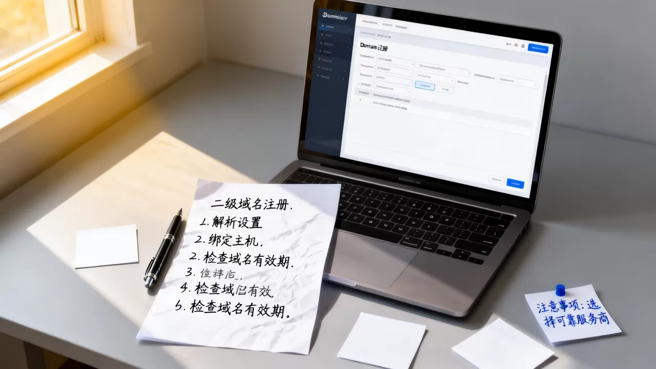二级域名怎么弄?新手搭建详细步骤与注意事项 二级域名怎么弄?新手搭建详细步骤与注意事项