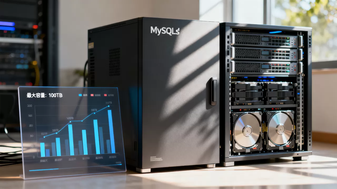 MySQL服务器能存多少数据,数据库最大容量是多少? MySQL服务器能存多少数据,数据库最大容量是多少?