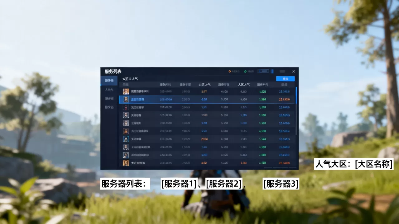 巅峰决战是哪些服务器?哪个大区人气最高? 巅峰决战是哪些服务器?哪个大区人气最高?