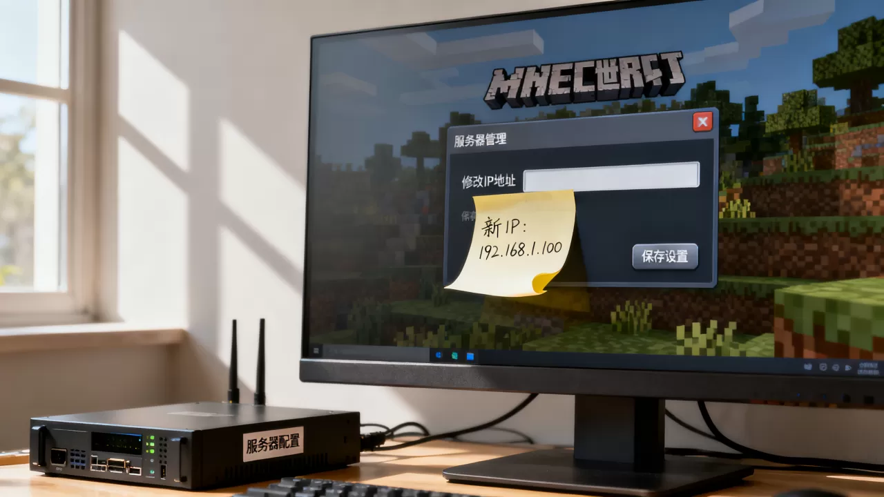 我的世界电脑开服务器怎么换IP,我的世界服务器IP怎么修改? 我的世界电脑开服务器怎么换IP,我的世界服务器IP怎么修改?